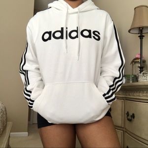 White Adidas Hoodie